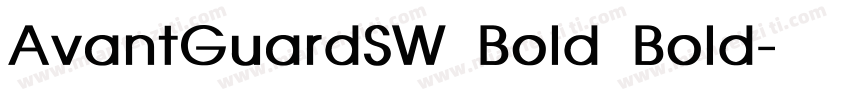AvantGuardSW Bold Bold字体转换